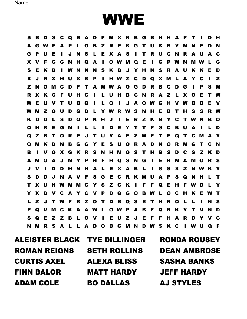 Need help with a challenging wwe word find? Get these expert tips for finding every single word.